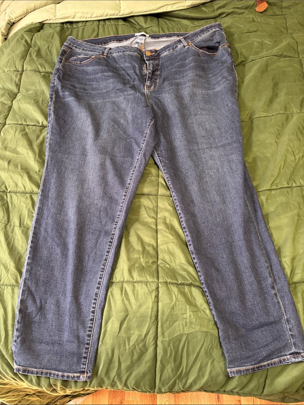 Dress Barn Women's Straight-Leg Jeans - Denim Blue